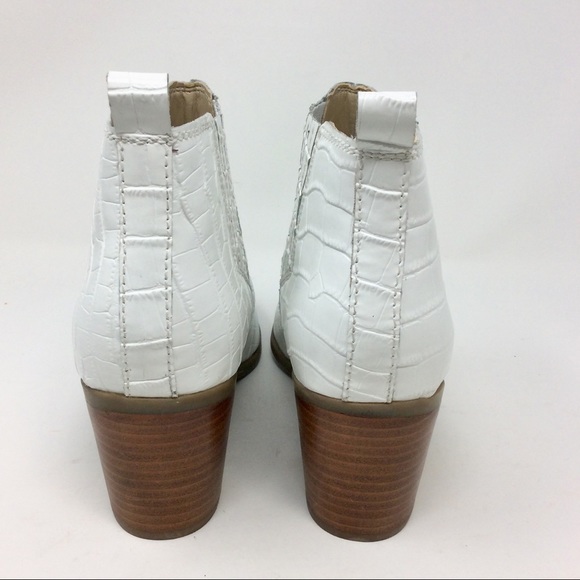 Marc Fisher Rental 2 White Croc Chelsea Boot - Picture 6 of 11